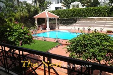 Charming villa for rent in District 2, 4 bedrooms, nice garden and swimming pool