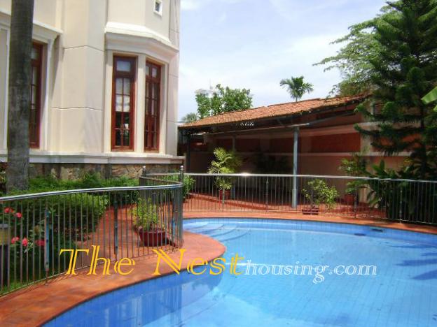 Charming villa for rent in Thao Dien, 4 bedrooms, private swimming pool