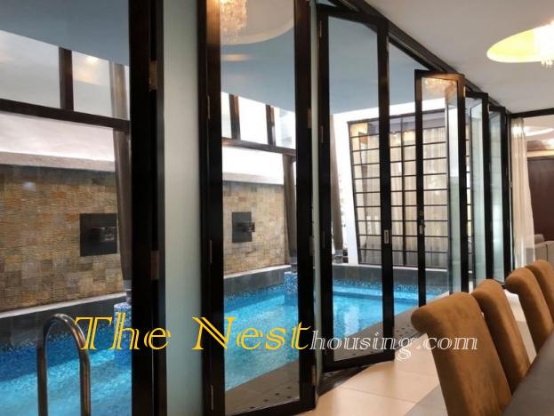 Modern house with pool inside. 5 bedrooms