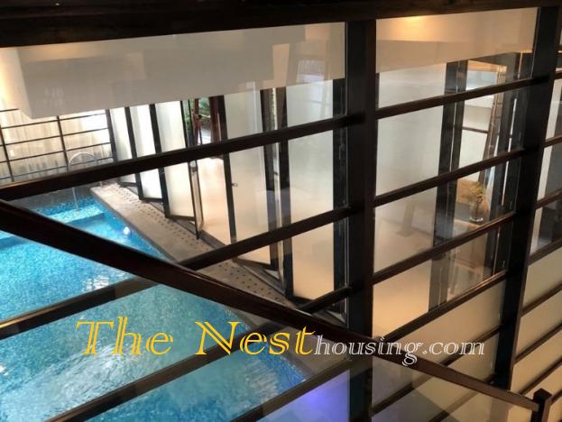 Modern house with pool inside. 5 bedrooms