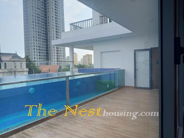 Luxury apartment for rent in Thao dien private swimming pool