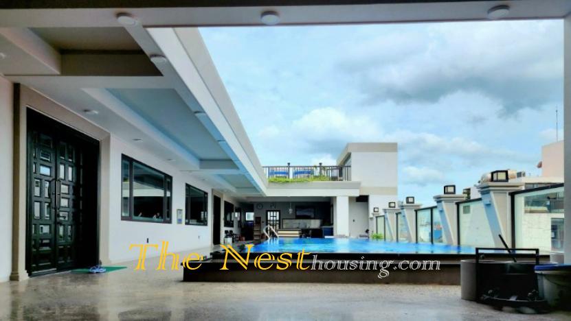 Penthouse with private swimming pool for rent in Thao Dien