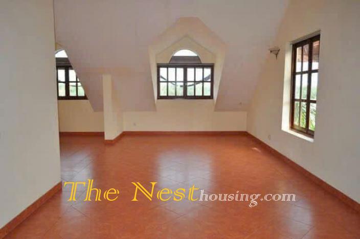 Villa for rent in thao dien, River view with garden