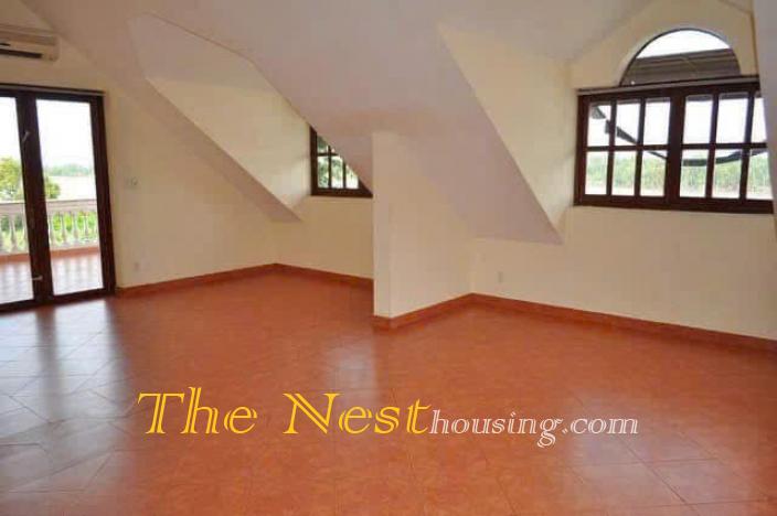 Villa for rent in thao dien, River view with garden