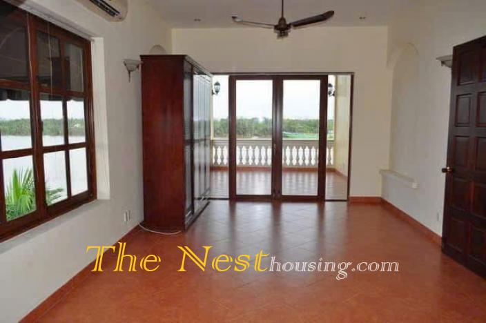 Villa for rent in thao dien, River view with garden