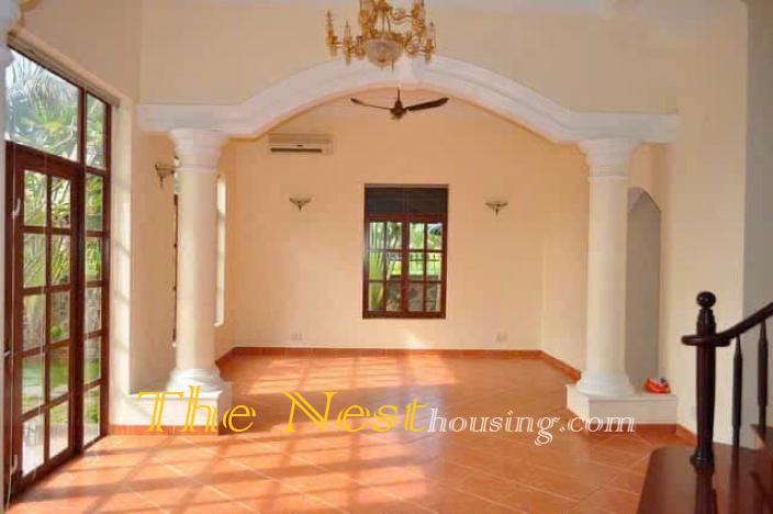 Villa for rent in thao dien, River view with garden