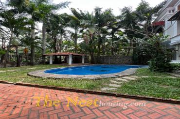 Villa for rent in compound Thao Dien