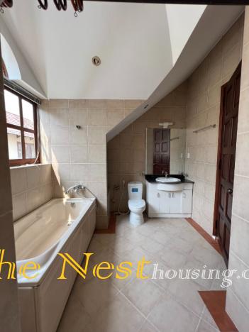 Villa for rent in compound Thao Dien