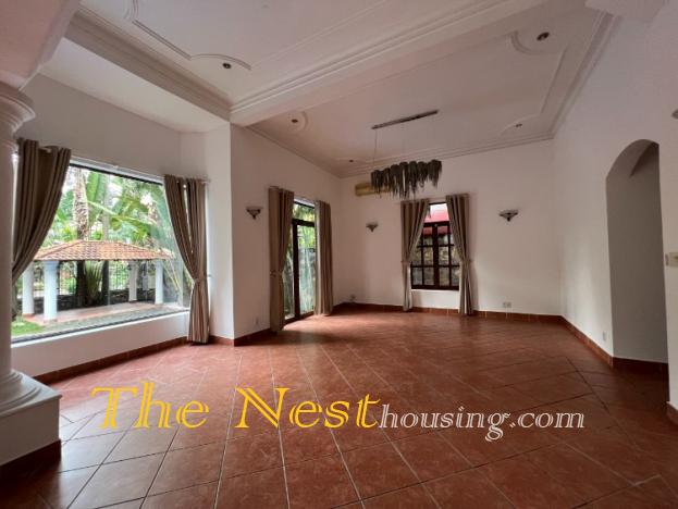 Villa for rent in compound Thao Dien