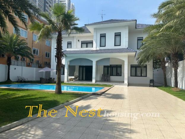 Charming villa for rent in compound, swimming pool, 4 bedrooms