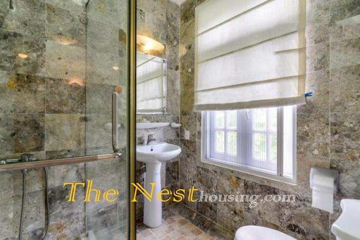 Villa for rent in compound Thao Dien