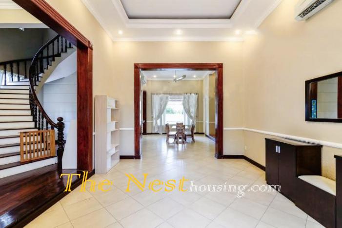 Villa for rent in compound Thao Dien