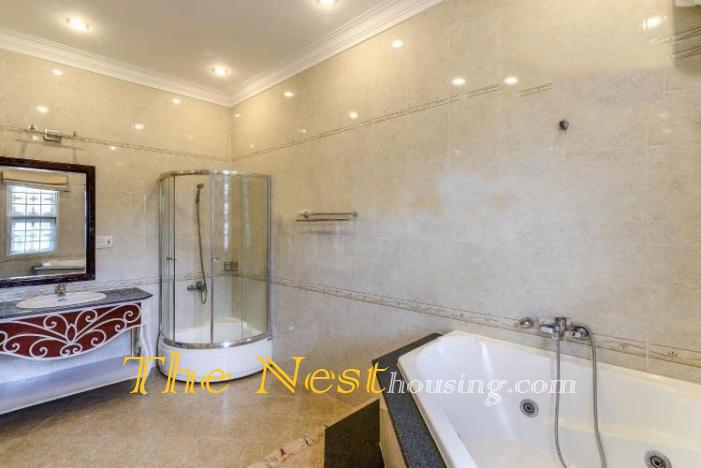 Villa for rent in compound Thao Dien
