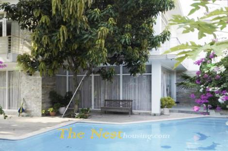 Villa for rent in Thao Dien ward, 5 bedrooms, nice swimming pool