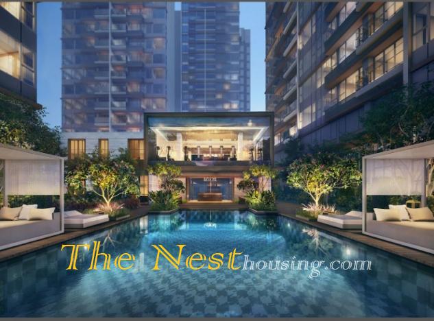 Modern apartment 2 bedrooms for rent in The River Thu Thiem
