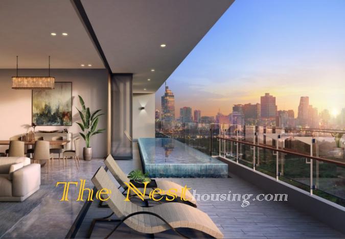 Luxury apartment 2 bedrooms for rent in The River Thu Thiem
