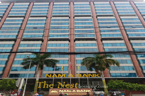 Modern, charming, grand Nam A Bank office for lease on Cach Mang Thang Tam street, district 3, Ho Chi Minh city