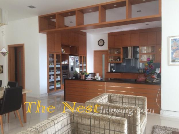 Villa for rent in district 2, 4 bedrooms, private swimming pool, 5500 USD