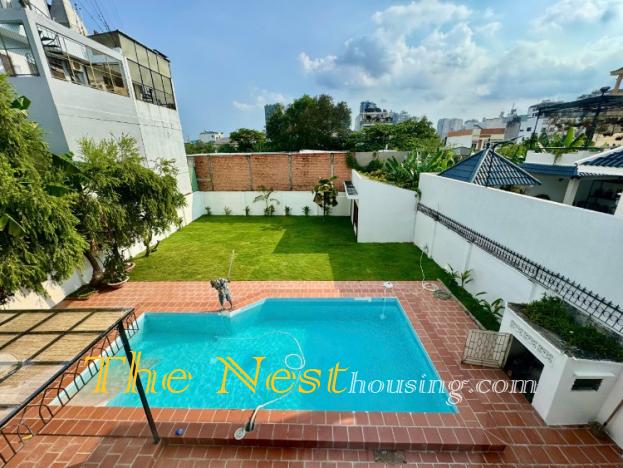 The House for Family living in District 2 Ho Chi Minh,  Large garden, private swimming pool