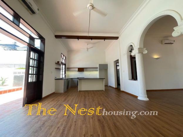 The House for Family living in District 2 Ho Chi Minh,  Large garden, private swimming pool