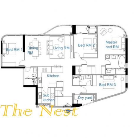 Luxury apartment for rent in Thu Thiem Zeit River