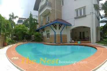 Nice villa for rent in compound, near BIS school in Thao Dien ward, dist 2