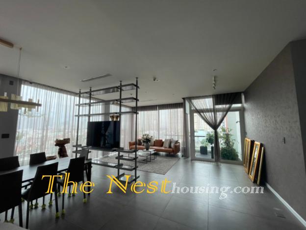 Penthouse 3 bedrooms for rent in Thao Dien