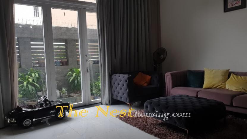 Modern house for rent in District 2, 5 bedrooms, partly furnished