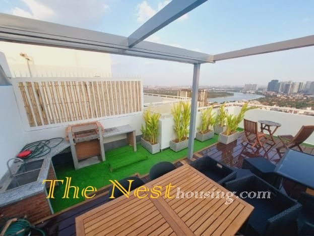 4 Bedrooms Duplex Penthouse in Tropic Garden Thao Dien