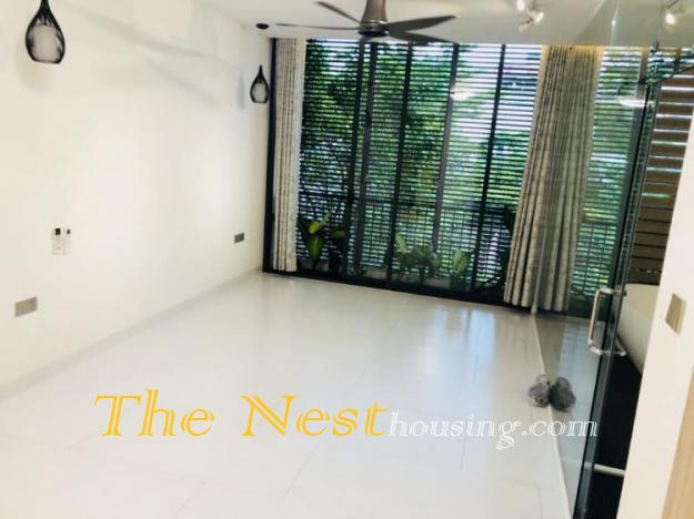 Modern townhouse for rent in District 2, 3 bedrooms plus 1 office room, 1800 USD