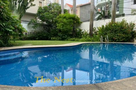 Villa for rent in compound Thao Dien