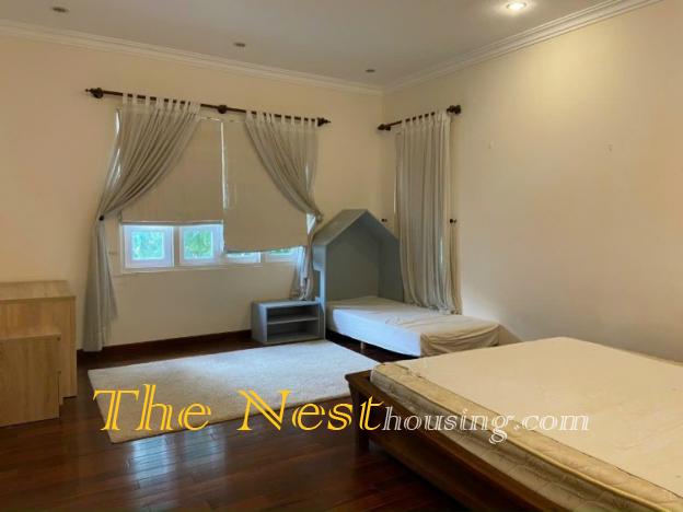Villa for rent in compound Thao Dien
