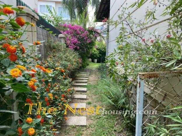 Villa for rent in compound Thao Dien