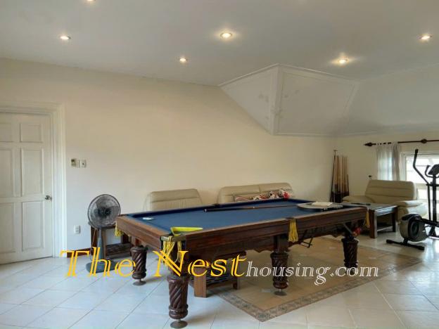 Villa for rent in compound Thao Dien