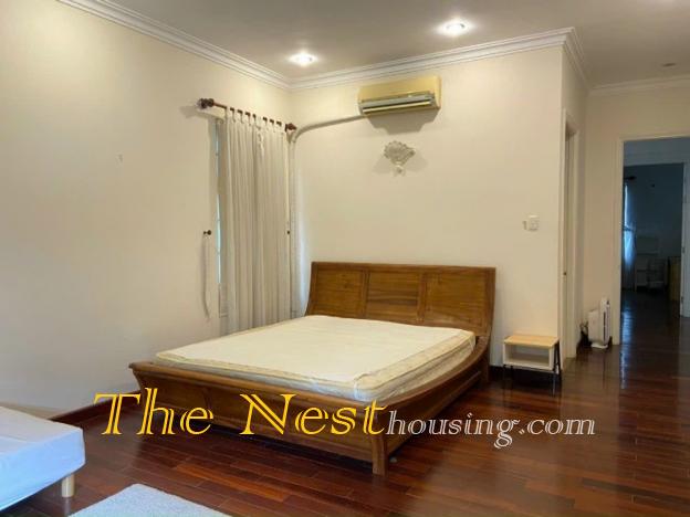 Villa for rent in compound Thao Dien