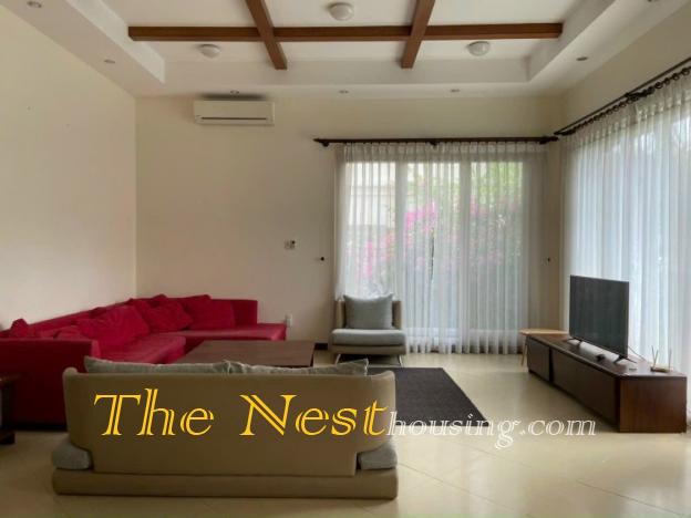 Villa for rent in compound Thao Dien