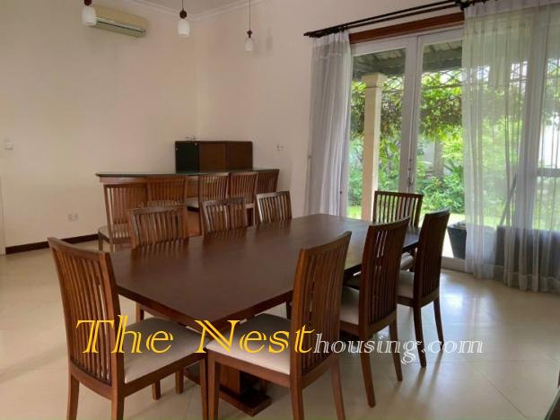 Villa for rent in compound Thao Dien