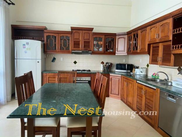 Villa for rent in compound Thao Dien