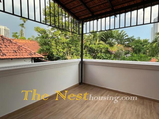 Villa for rent in compound Thao Dien