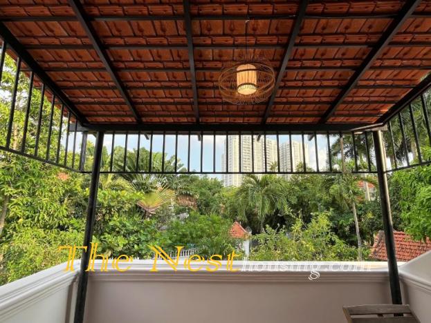 Villa for rent in compound Thao Dien