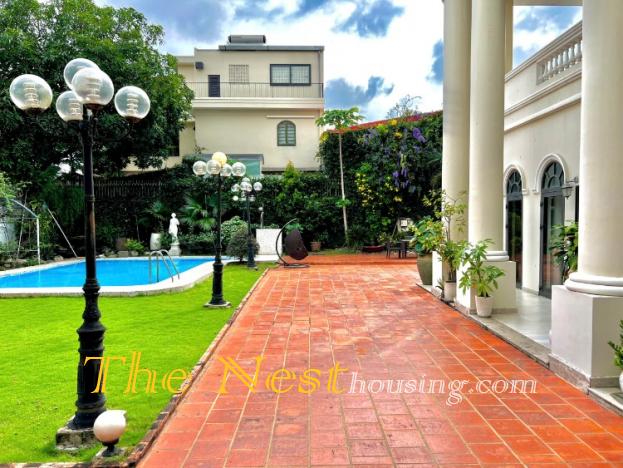 Awesome villa for rent with garden an pool, 2 floor in An Phu Thu Duc city