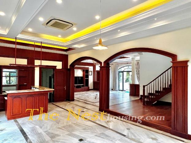 Awesome villa for rent with garden an pool, 2 floor in An Phu Thu Duc city