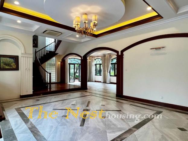 Awesome villa for rent with garden an pool, 2 floor in An Phu Thu Duc city