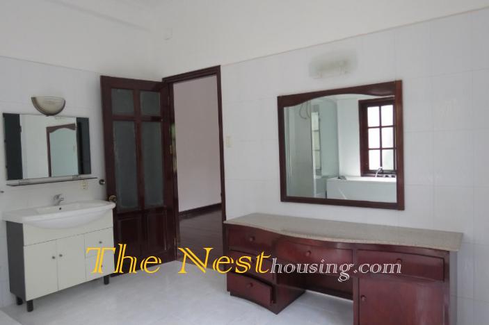 Charming villa for rent in Thao Dien, swimming pool and garden, 4 bedroom, partly furnished