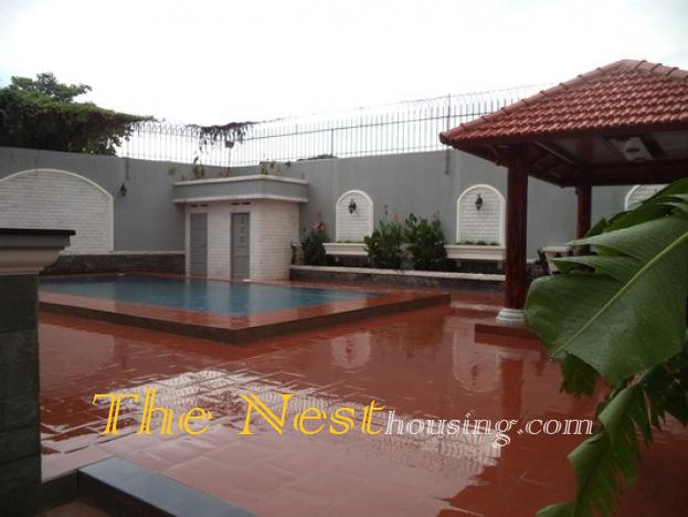 Charming villa for rent in Thao Dien, private swimming pool, quiet area
