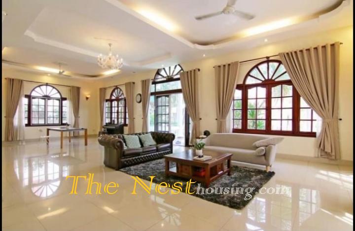 Villa for rent in Thao Dien, nice garden and swimming pool
