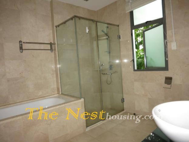 Modern villa for rent in compound on Giang Van minh street