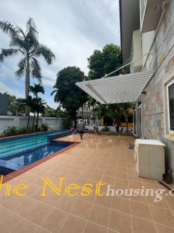 Charming villa for rent in compound - Thao Dien, 4 bedrooms, nice swimming pool and garden, 5500USD