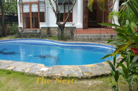 Charming villa for rent in Thao Dien, private swimming pool, 5 bedrooms, 3300 USD