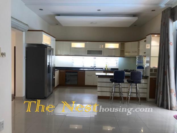 Modern villa for rent in compound, 5 bedrooms,partly furnished, 5000 USD
